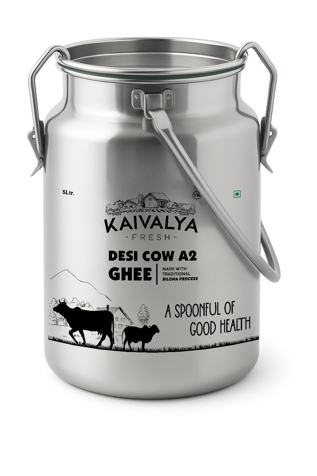 1 Litre Desi Cow A2 Ghee - Made From Curd