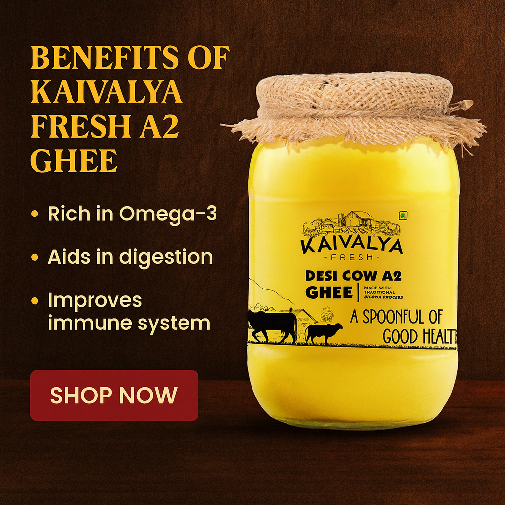Desi Cow A2 Ghee - Made From Curd 500 Ml