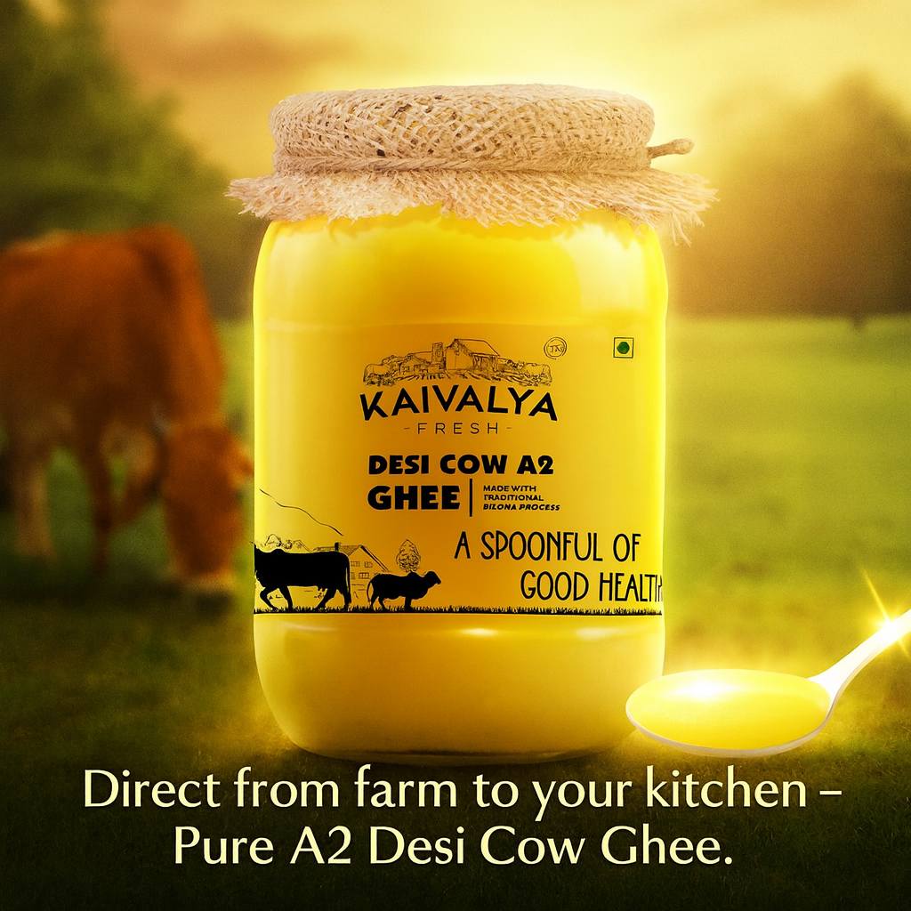 Desi Cow A2 Ghee - Made From Curd
