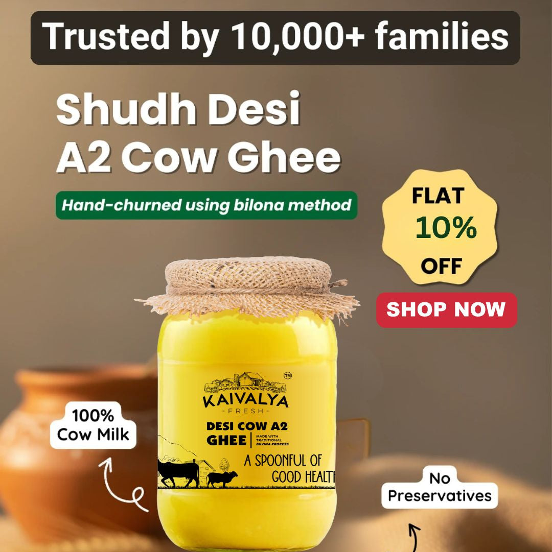 Desi Cow A2 Ghee - Made From Curd