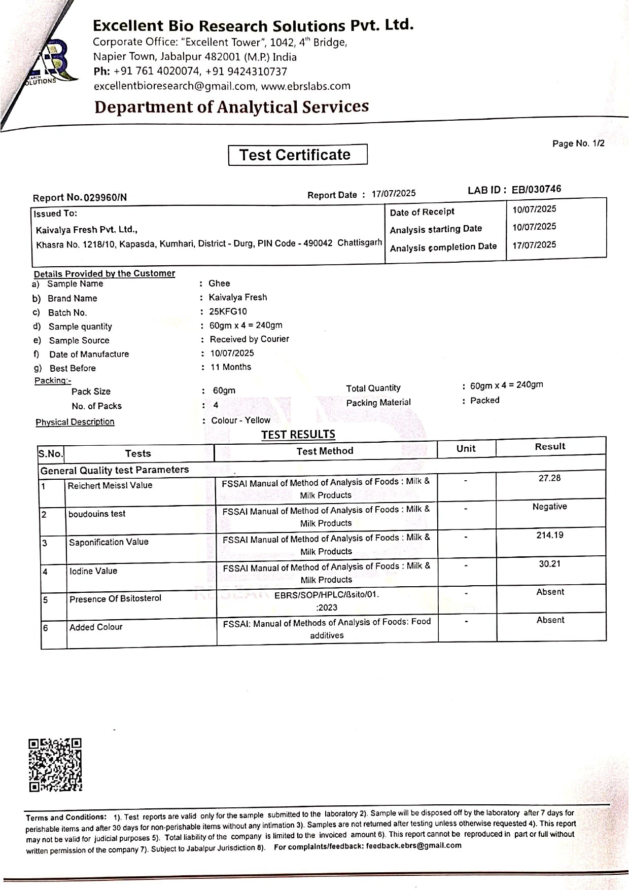 Desi Cow A2 Ghee - Made From Curd